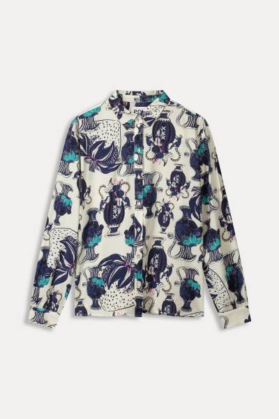 POM Amsterdam SP9043 BLOUSE - Milly Vases Cream