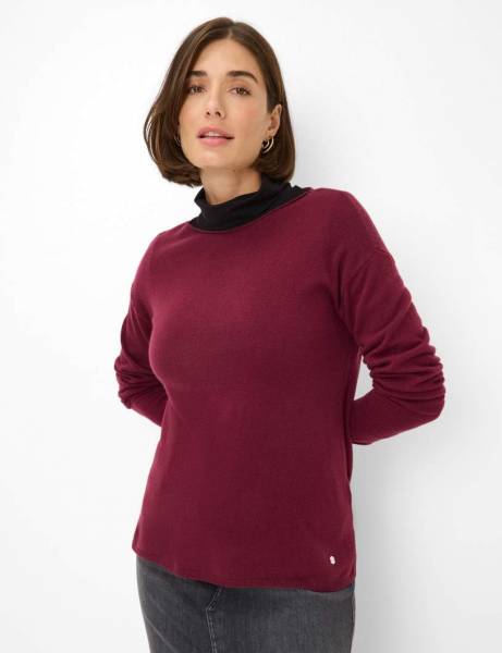 BRAX Pullover 312007_90192000 Style Liz-mulberry