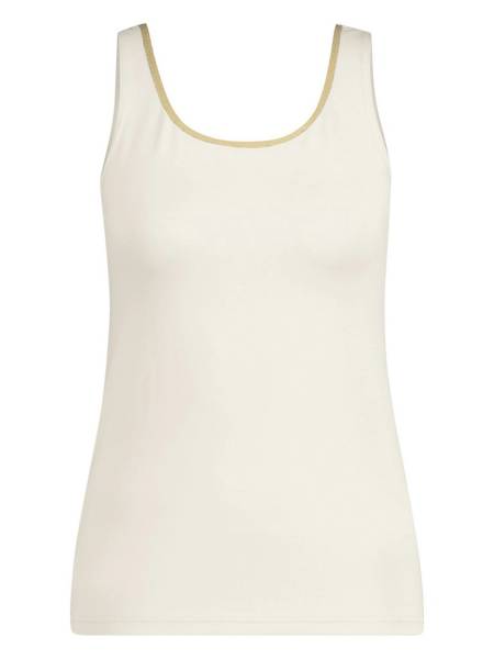NUKUS NKS06001 Juba Singlet-Offwhite/Gold