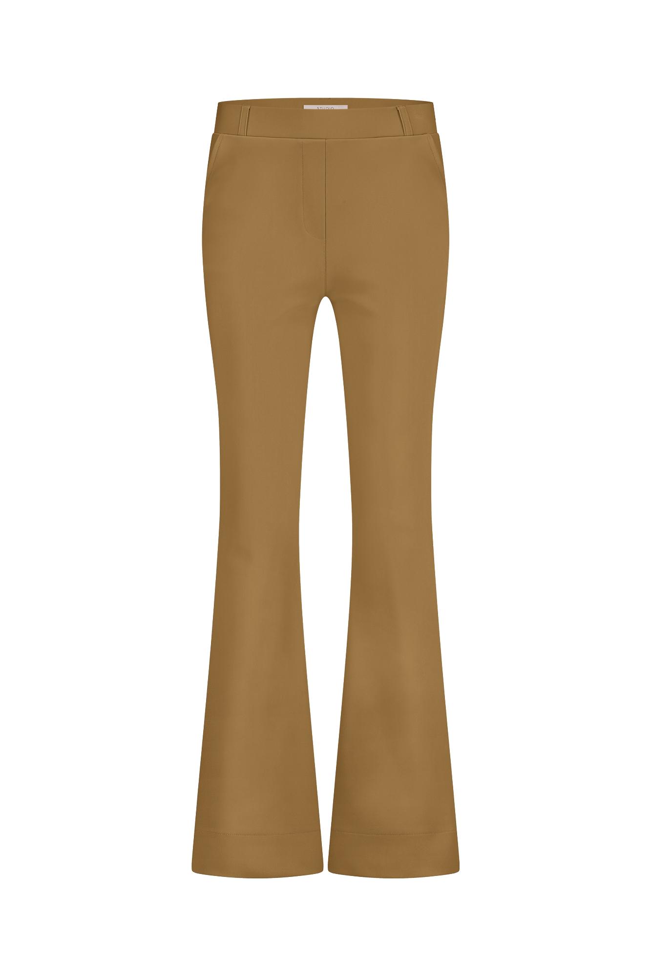 STUDIO ANNELOES 13081 Flair bonded trousers-Caramel | Broeken