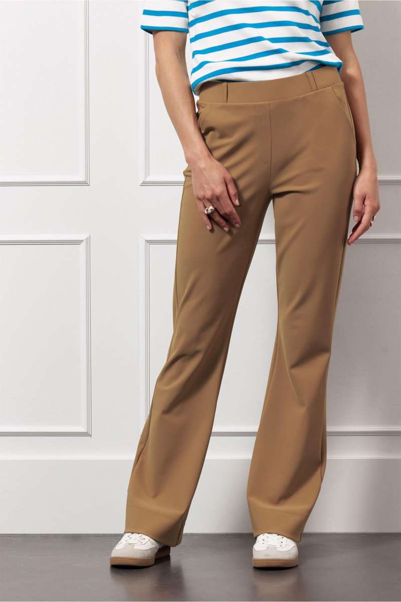 STUDIO ANNELOES 13081 Flair bonded trousers-Caramel | Broeken