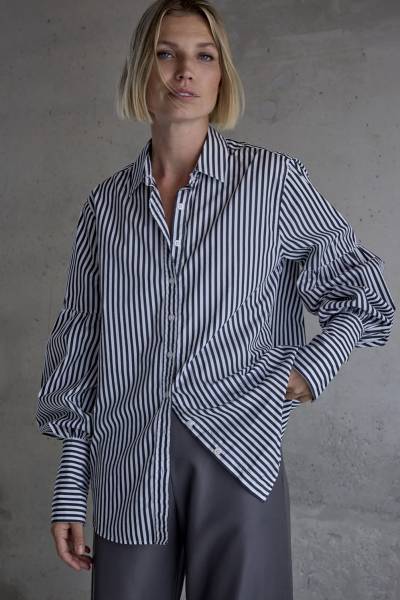 FEMMES DU SUD Blouse Marceline (BS-0025)-Offblack