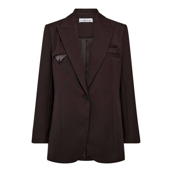 HAUTE L'AMITIE HL10002 Single Blazer-Mocca
