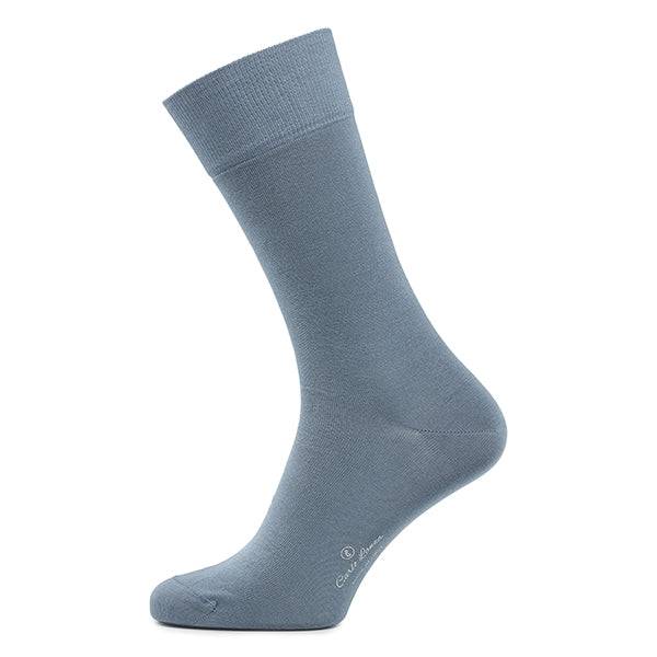 CARLO LANZA Katoenen herensokken Classico 100-284-GRIJS BLAUW