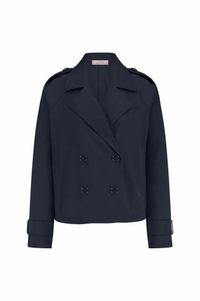 STUDIO ANNELOES 12480 Cato bonded trenchcoat Dark Blue