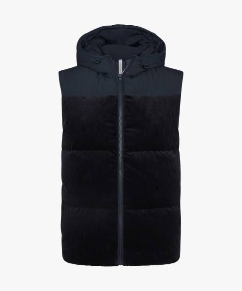 PROFUOMO navy corduroy bodywarmer PPWU30010B