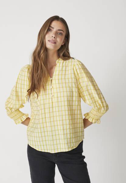 35937 MangoCC Check SS Blouse