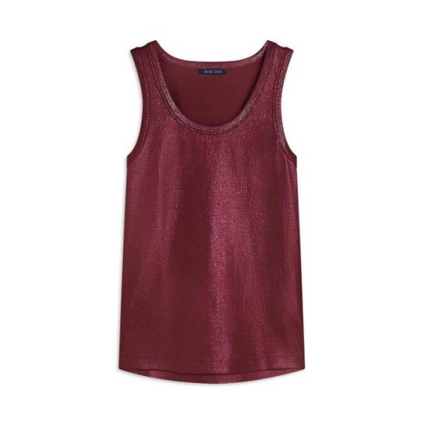 SUMMUM 3s4873-5183 Rib Tanktop-merlot