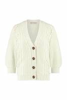 Studio Anneloes 08327 Ilana ajour cardigan - offwhite