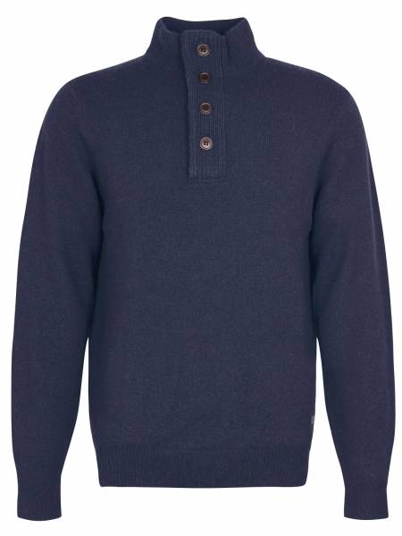 BARBOUR MKN0585/NY91 NAVY elbow patch jumper