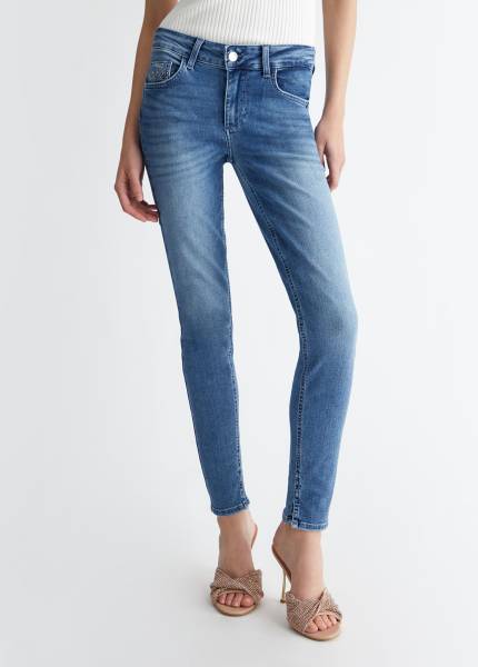 LIU JO BOTTEM UP SKINNY JEANS UA4003-D4615 Denim