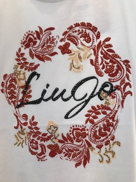 LIU JO WA5240JS923 ECS T-Shirt Moda-red detail