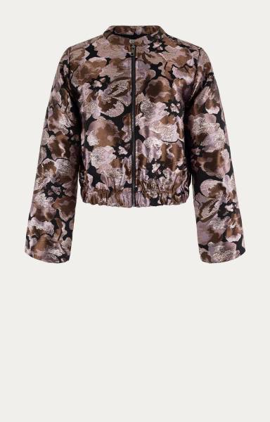 ANNA 43a01-02675B Bomberjack met bloemprint