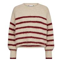 CO'COUTURE 32156 CoralieCCCropStripO-Knit- BoneHeart