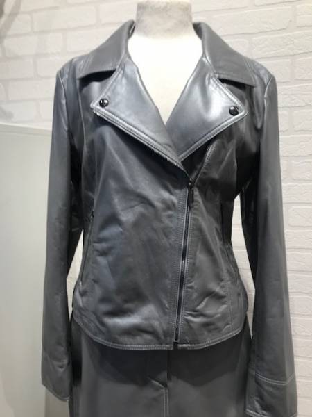 Studio AR LOVATA Leaher Biker Jacket Metallic