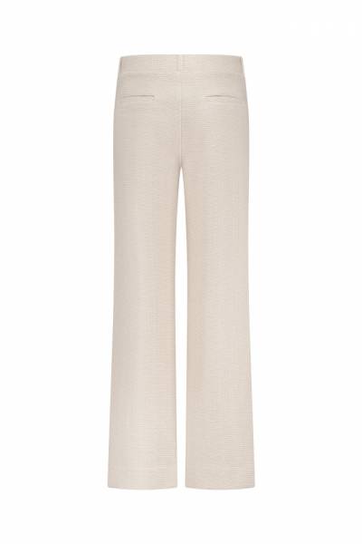 STUDIO ANNELOES - 13080 Lexie tweed trousers = ecru/latte