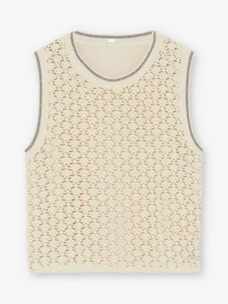 GUSTAV 56401 3537 Lulle Crochet Top Mouwloos Gehaakt