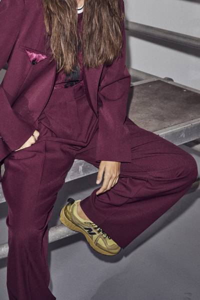 HAUTE L'AMITIE HL10067 Pleat Broek-Amarone