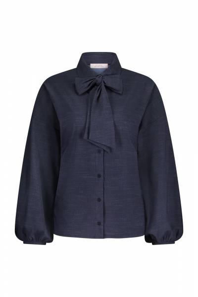 STUDIO ANNELOES 13069 Maxine denim blouse