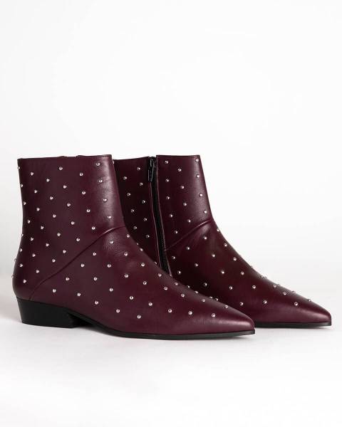 TORAL enkellaarzen bordeaux TL-BELINDA ROCK