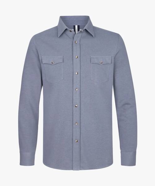 PROFUOMO BLAUW OVERSHIRT PPWF10005D