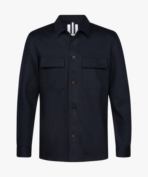 PROFUOMO navy overshirt PPWF30002E
