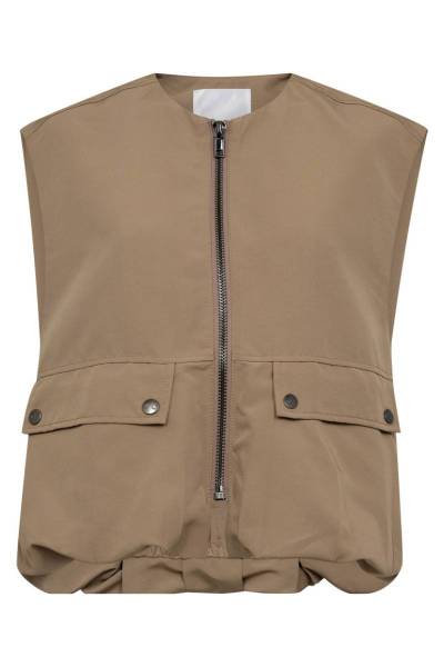 CO'COUTURE 30290 ElbaCC Balloon Vest-Walnut