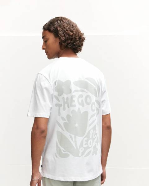 THE GOODPEOPLE T-SHIRT TEX - WHITE