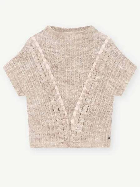 GUSTAV 59404 3766 Coya knit cape-pale sand