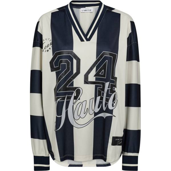 HAUTE L'AMITIE HL10419 HAUTE 24 STRIPE BLOUSE