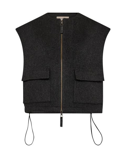 MOS MOSH 173970 MMElise Loisa Wool Vest - Phantom
