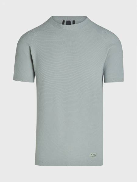 ALPHA TAURI 3D KNIT T-SHIRT ATA24079/DUSTY MINT