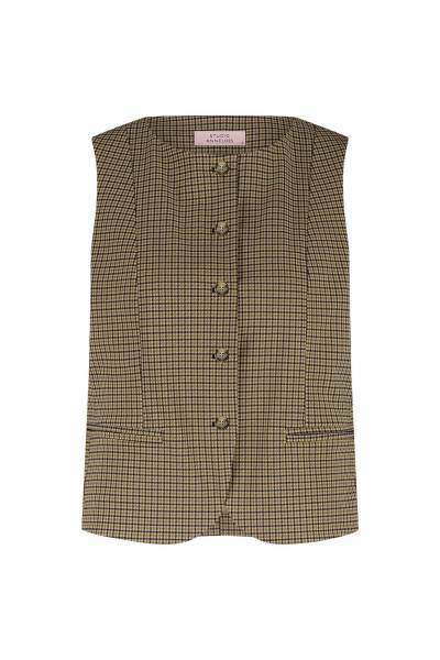STUDIO ANNELOES 13090 Fie check gilet