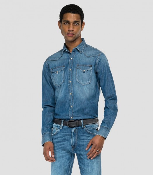 Zuinig verkrachting gloeilamp REPLAY DENIM-SHIRT M4023.26C94A/009 | Overhemden | HEREN | Hesselink Mode Zuinig verkrachting gloeilamp REPLAY DENIM-SHIRT M4023.26C94A/009 | Overhemden | HEREN | Hesselink Mode