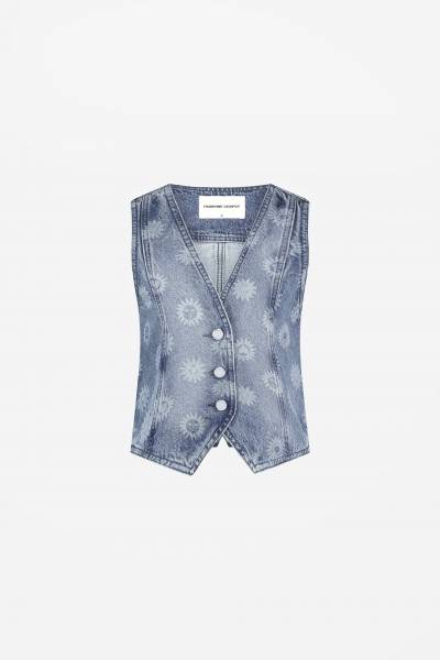 FABIENNE CHAPOT CLTGIL15SS25 Gigi Denim Gilet
