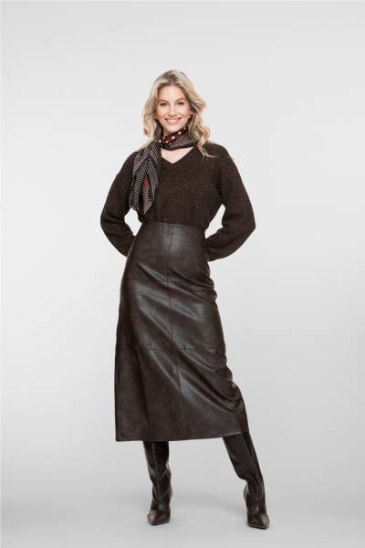 GEISHA 56503-10 PU-leather Rok