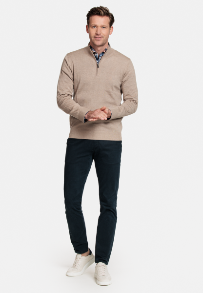 Thomas Maine Pullover 1/2 zip Beige NOS84TM100