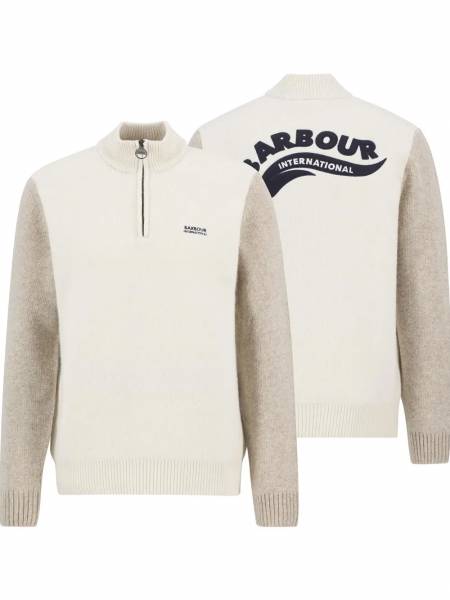 BARBOUR pullover MKN1693/WH32 WHISPER WHITE