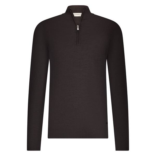 SEVEN DIALS halfzip pullover SAUL/870 DARK BROWN