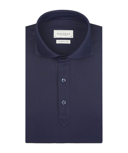 PROFUOMO JAPANESE KNITTED POLO SHIRT PPTH100048