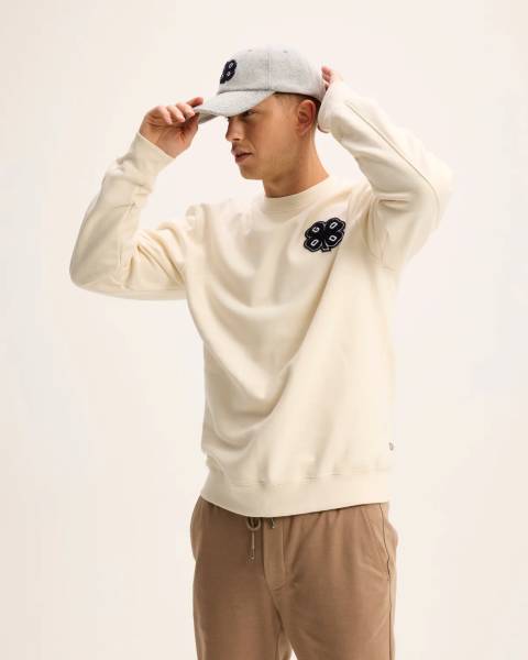 Logan Clover Patch Sweater /1100OFF WHITE