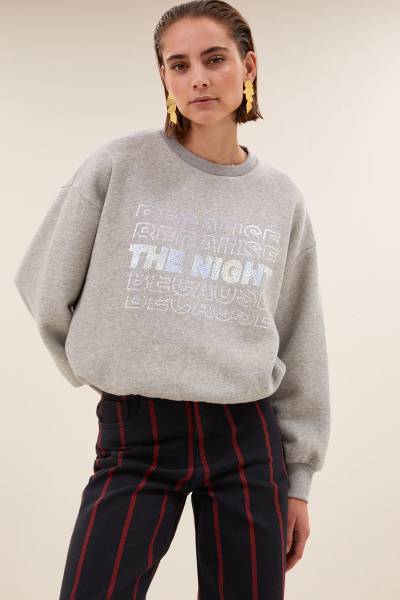 BY-BAR Amsterdam 25518911 Bibi Nights Mel Sweater-grey melee