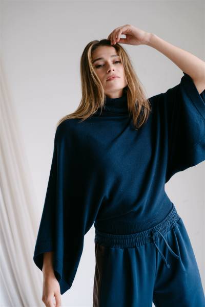 AIMEE THE LABEL Sweater NeroA5 - Navy