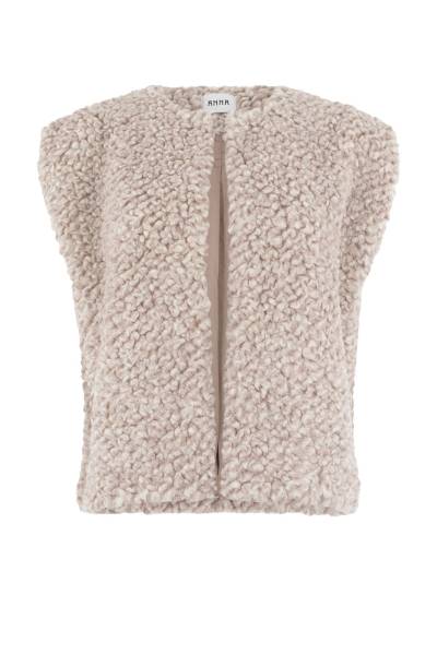 ANNA 26a011-02276 Gilet wol gemeleerd