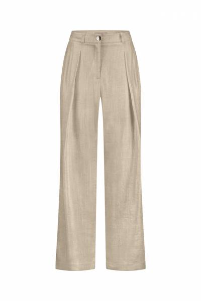 STUDIO ANNELOES 12761 Riley gold linen trouser