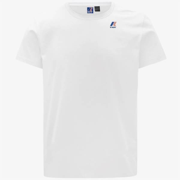 K-WAY T-SHIRT K007JE0/001 WHITE