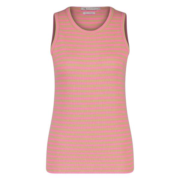 NUKUS SS24107 Stefania Singlet Strip-pink/sand