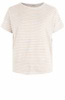 MOSCOW 48S-04-Latice T-shirt Wet Sand Stripe