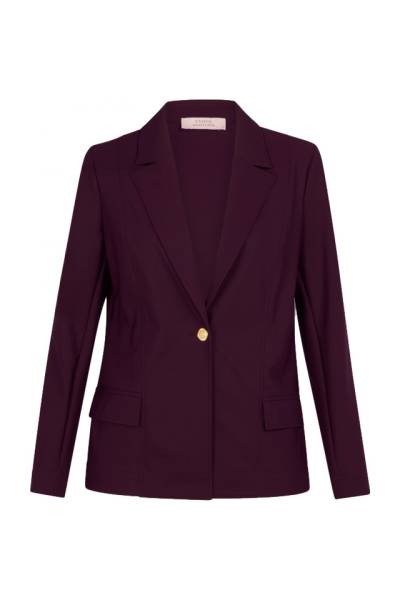 STUDIO ANNELOES 13352 Mari Bonded Blazer-blackberry