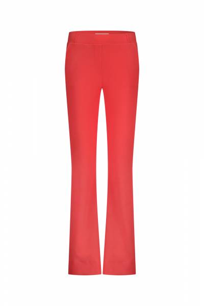 STUDIO ANNELOES 12654 Flair bonded trousers - coral red